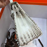Close-up detail of clean-lined bag design