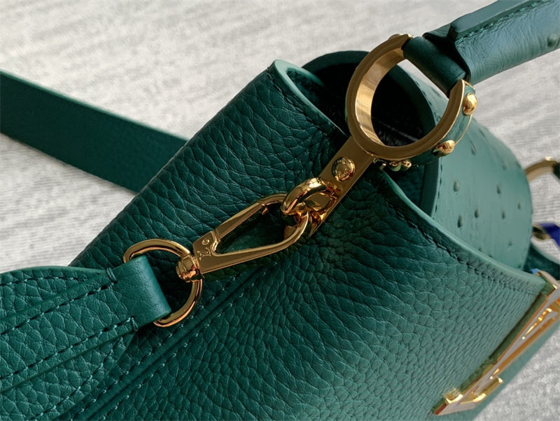  Sleek structured bag carried on shoulder 52