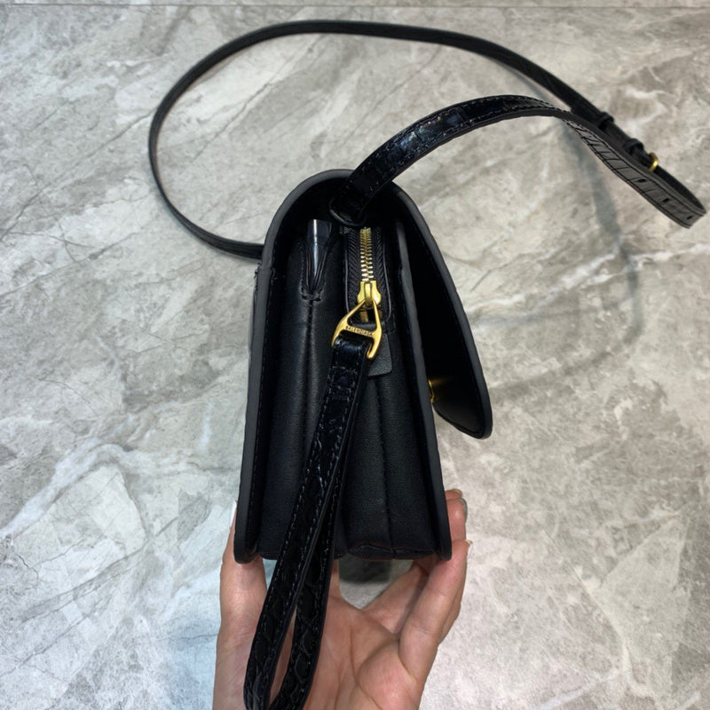 Timeless Faux Leather Handbag - Sleek Minimalist Lines | Women's Fashion Handbag #717 - back view (image 4) of designer-inspired handbag