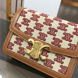 Styled lifestyle shot of classic structured women's handbag – women's designer-style accessory
