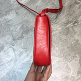 Statement Faux Leather Handbag - Modern Structured Build | Women's Statement Accessory #1061 - back view (image 4) of designer-inspired handbag