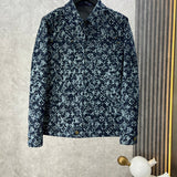 Front view of Louis Vuitton luxury clothing with runway-inspired design