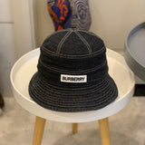 Close-up detail view of Burberry unisex cap