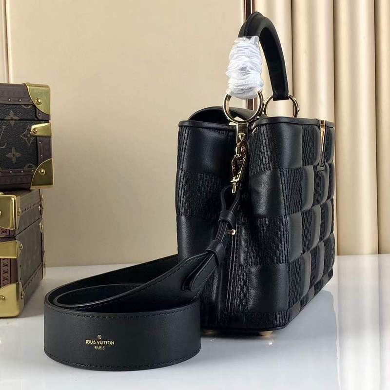Interior view of classic everyday-luxe women's handbag – women's statement bag