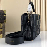 Interior view of classic everyday-luxe women's handbag – women's statement bag