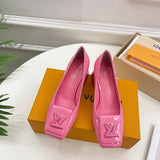 Louis Vuitton shoes Style 302 - front view, iconic logo design (alternate angle)