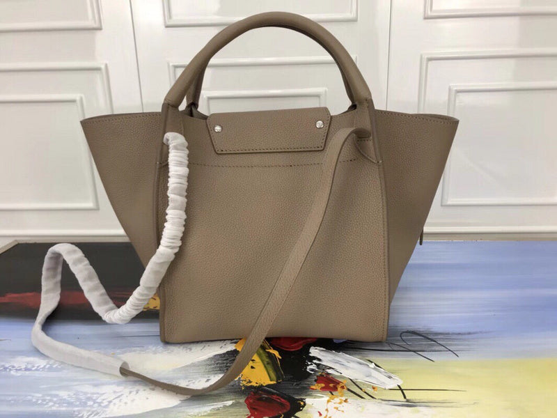 Back view of modern premium women's handbag – women's statement bag