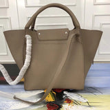 Back view of modern premium women's handbag – women's statement bag