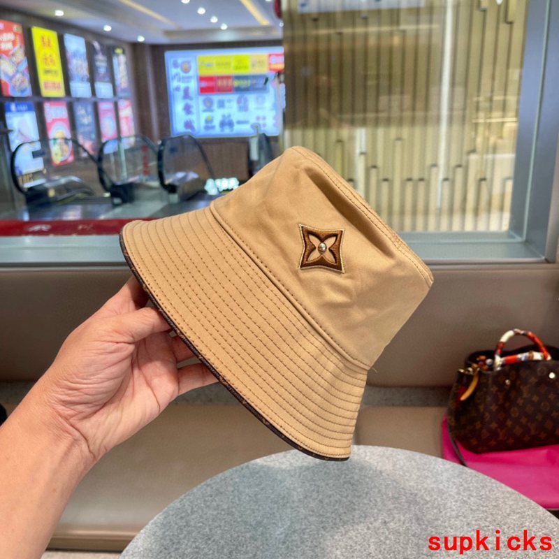 Close-up detail view of Louis Vuitton unisex cap