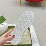 Gucci two-tone luxury sneakers view 4 minimalist modern build