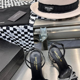 Three-quarter angle view of Saint Laurent luxury piece style No.090