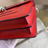 Timeless Vegan Leather Handbag - Smooth Faux-Leather Exterior | Women's Statement Accessory #1691 - hardware and detail close-up (image 5) of designer-inspired handbag