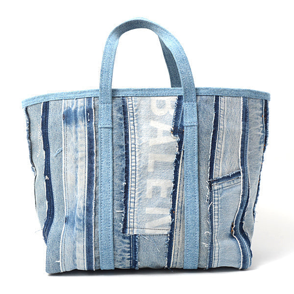 Balenciaga authentic luxury tote bag denim craftsmanship