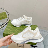 Gucci muted earth tones luxury sneakers view 5 retro runner design