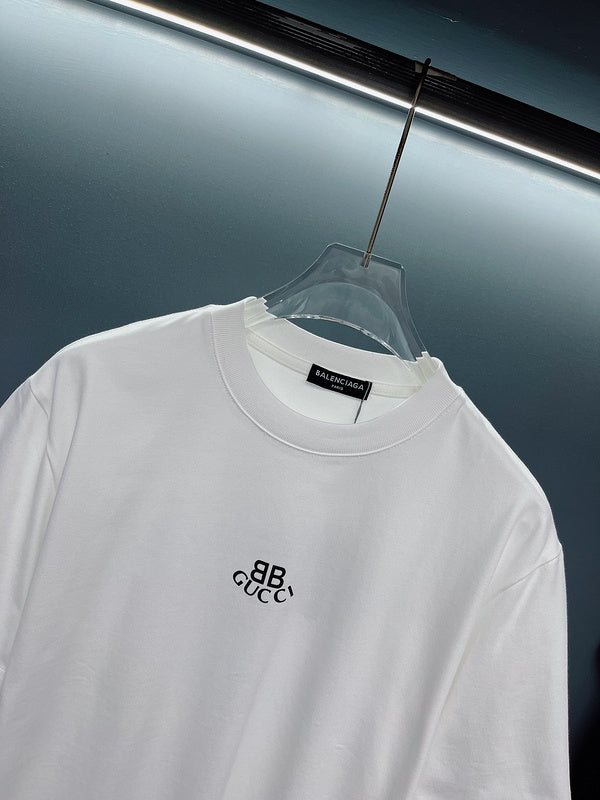 Back view of Gucci luxury clothing with monogram-inspired silhouette