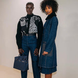 Fluid handbag styled for everyday wear