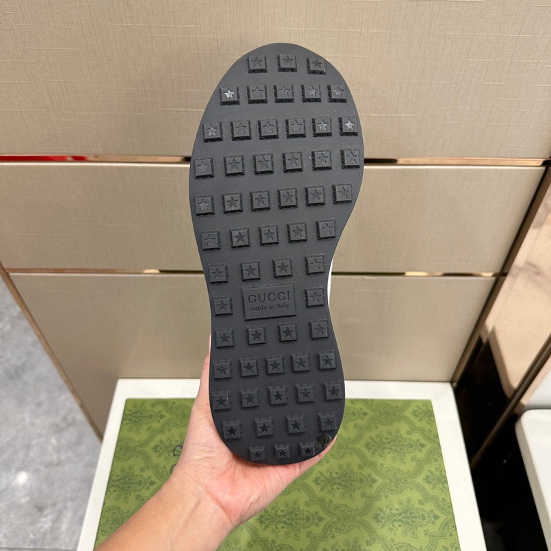Gucci neutral cream luxury sneakers view 7 minimalist modern build
