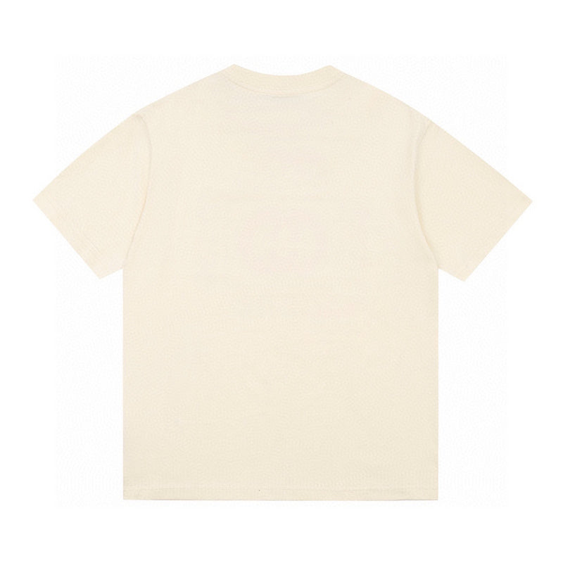 Close-up detail shot of Louis Vuitton cotton t-shirt with everyday silhouette