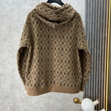 Side profile of Louis Vuitton luxury clothing with logo-detail design