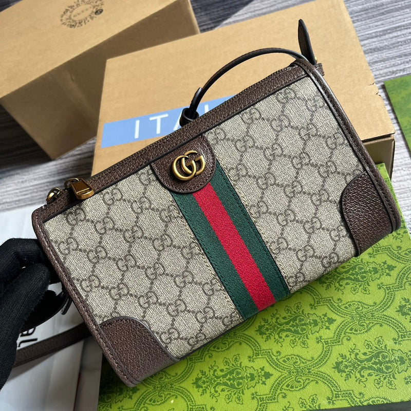 Back view of structured statement women's handbag – women's luxury handbag