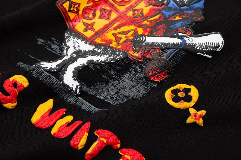 Full styled look of Louis Vuitton cotton t-shirt with everyday silhouette