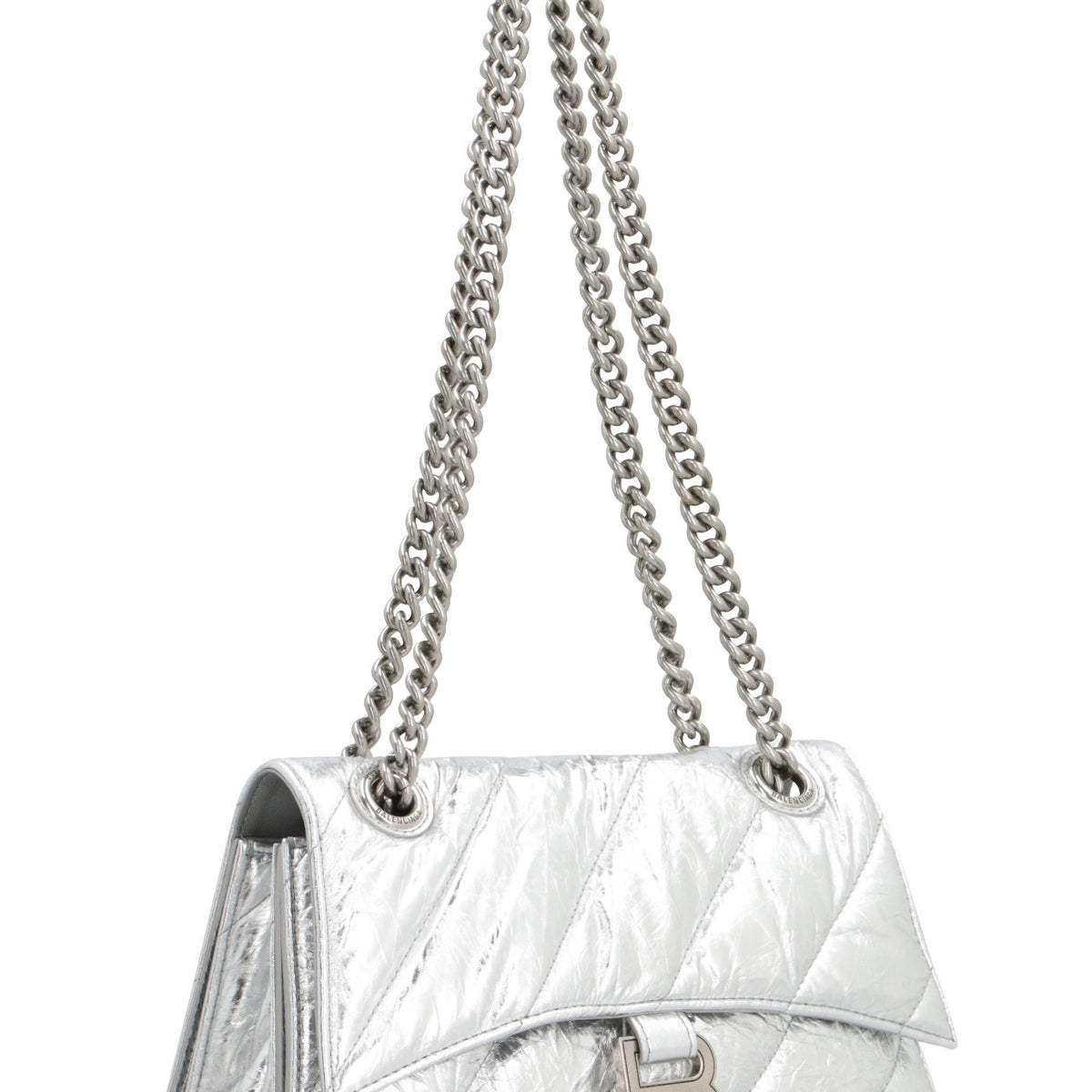 Balenciaga Bags- BALENCIAGA Crushed Leather Mini Handbag with Chain Elegant Everyday Designer Handbag