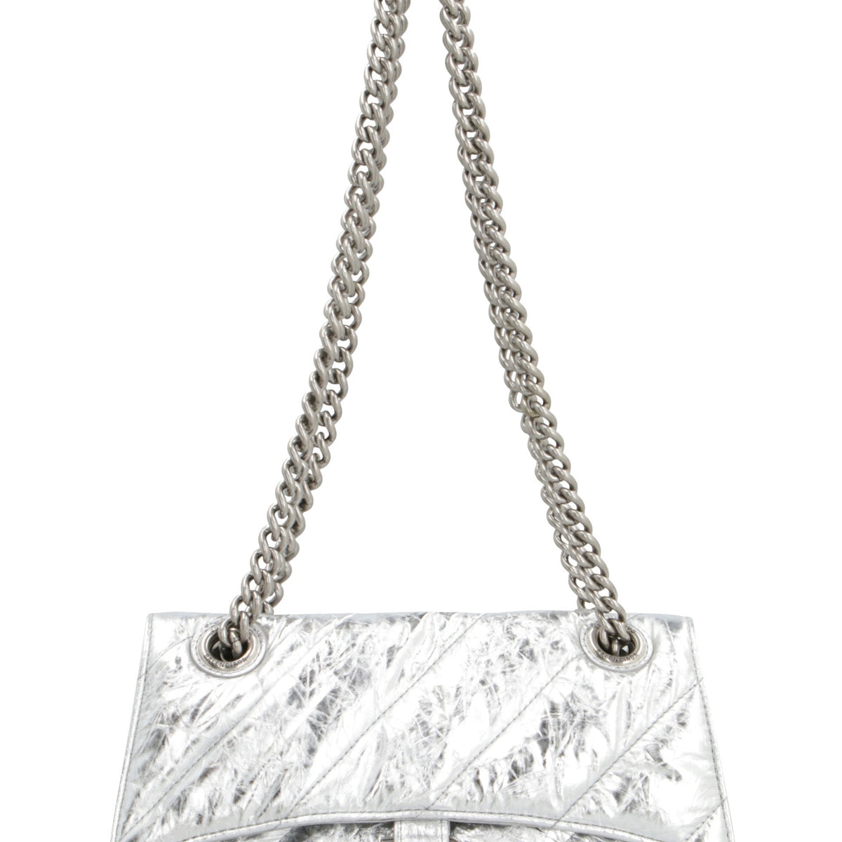 Balenciaga Bags- BALENCIAGA Crushed Leather Mini Handbag with Chain Elegant Everyday Designer Handbag