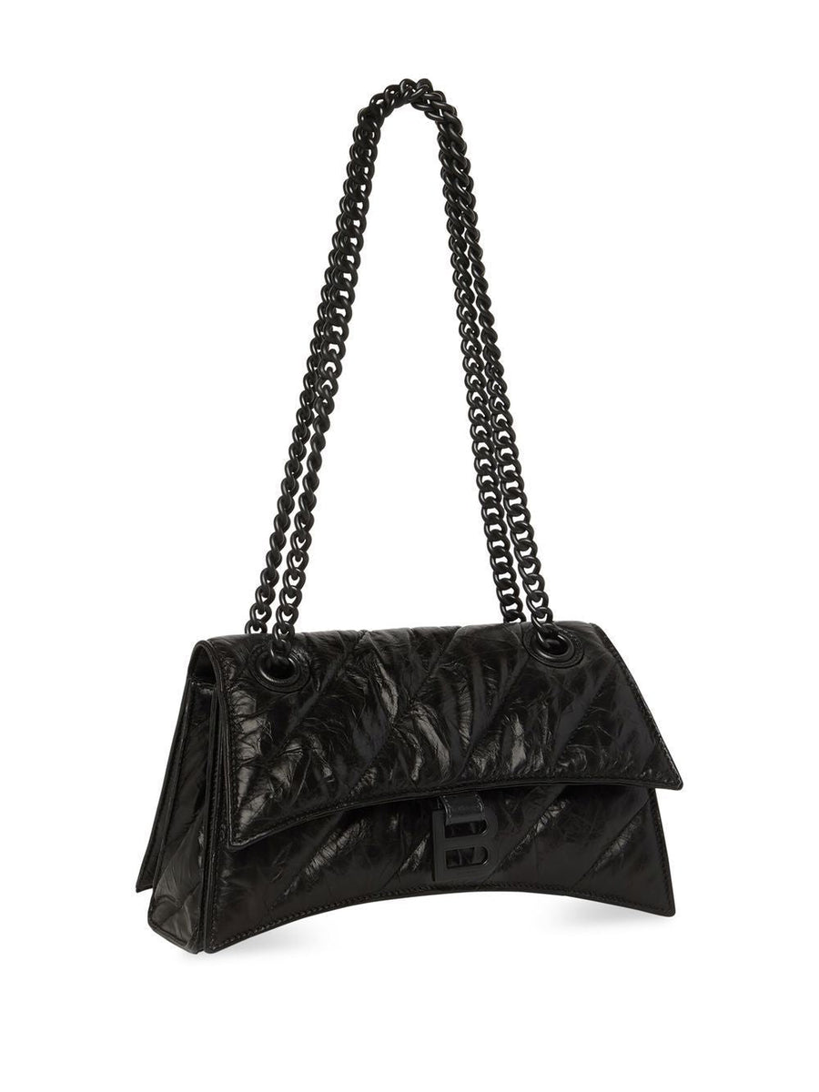 Balenciaga Bags- BALENCIAGA Crushed Leather Chain S Hobo Handbag Elegant Everyday Designer Handbag