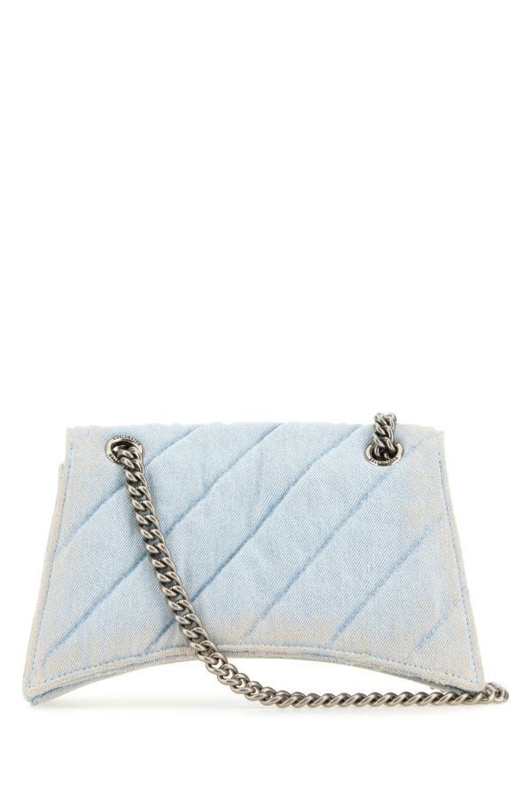 Balenciaga Bags? BALENCIAGA Denim Crush S Mini Shoulder Handbag Elegant Everyday Designer Handbag