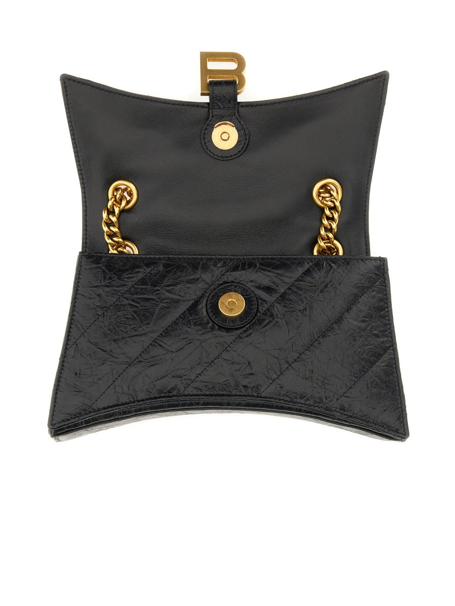 Balenciaga Bags? BALENCIAGA Mini Crush Adjustable Chain Shoulder Bag Luxury Designer Leather Handbag