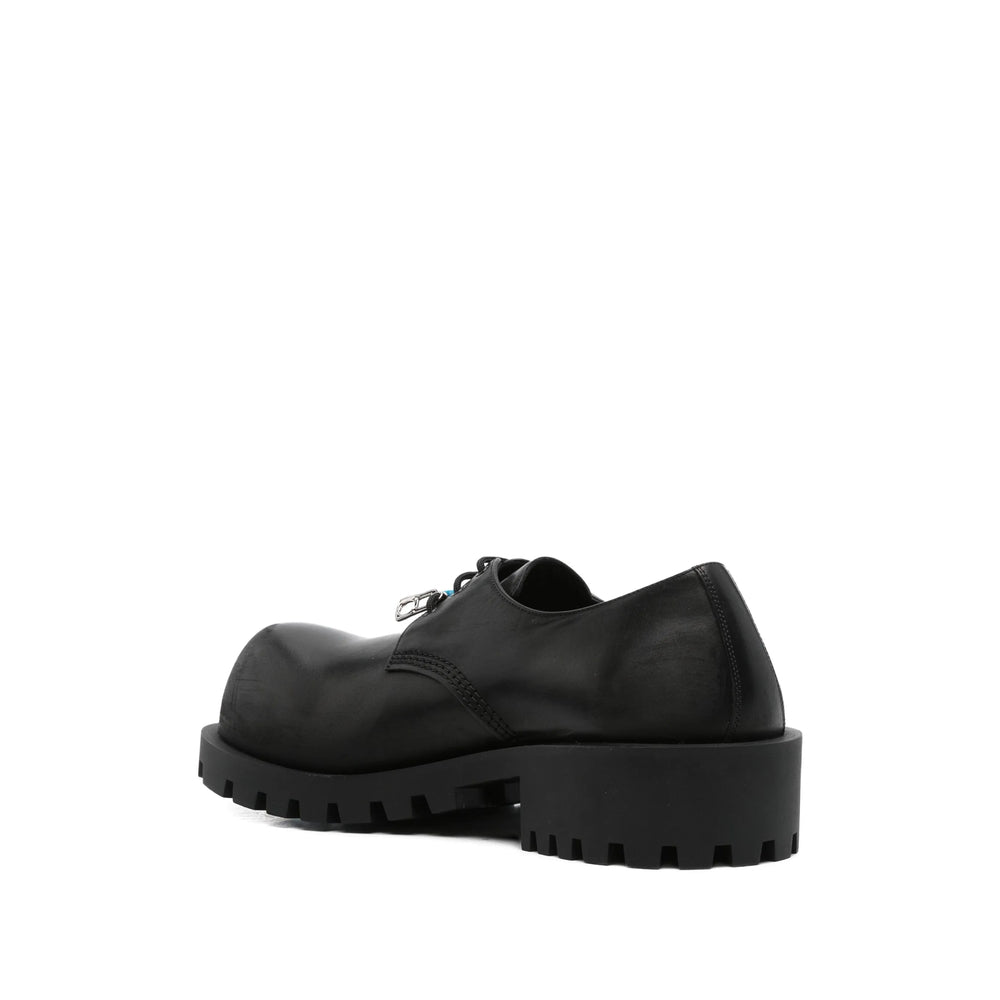 Close-up of Balenciaga athletic hardware and fine stitching