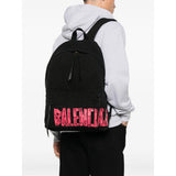 Balenciaga premium backpacks detail and craftsmanship close-up