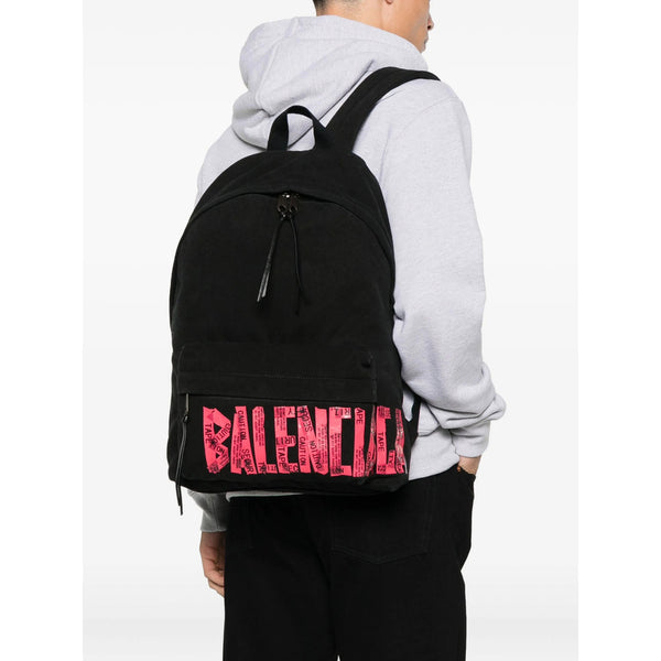Balenciaga Bags- Balenciaga Black Backpacks Men Premium Designer Shoulder Bag