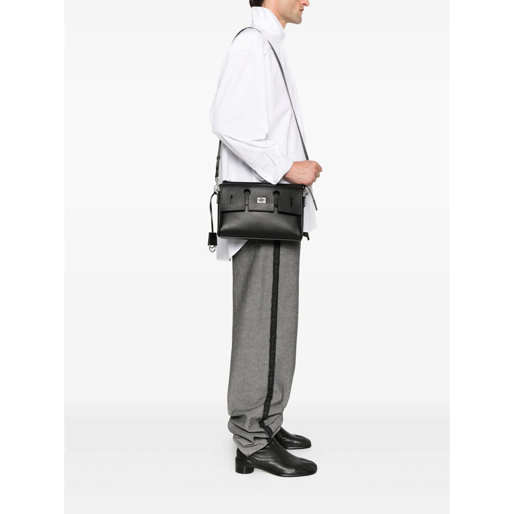 Balenciaga Bags? Balenciaga Black Messenger Bags Men Luxury Designer Leather Handbag