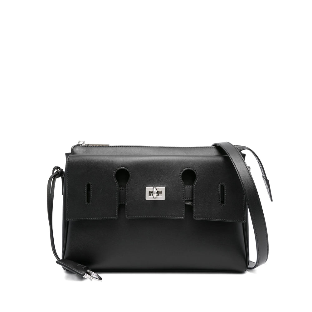 Balenciaga Bags? Balenciaga Black Messenger Bags Men Luxury Designer Leather Handbag