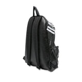 Close-up of Balenciaga backpacks hardware and fine stitching