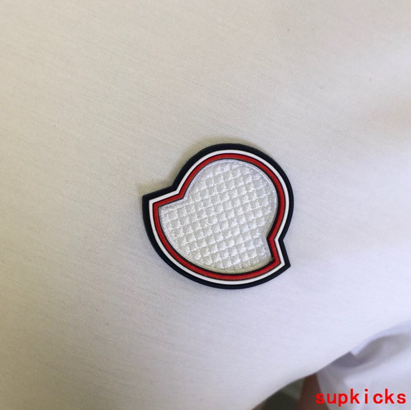 Back view of Moncler luxury clothing with contemporary cut