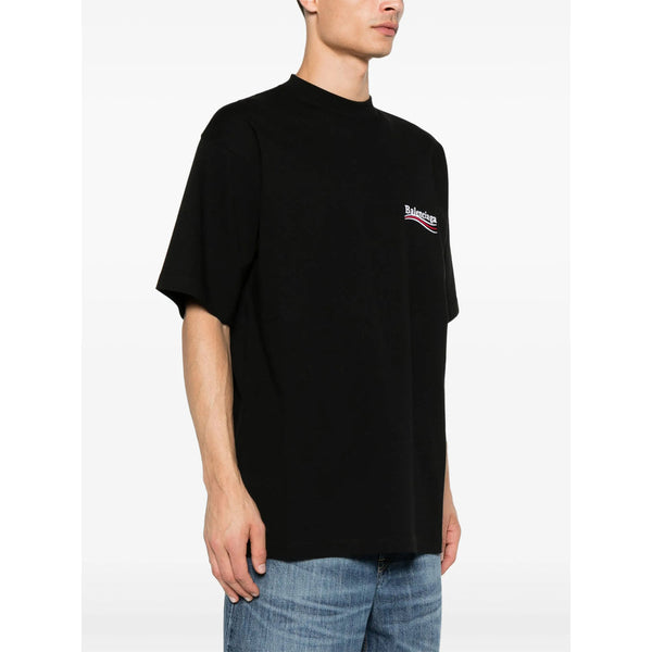 Balenciaga T-Shirts- Balenciaga Black T-Shirts & Vests - T-Shirts Men Premium Designer Cotton T-Shirt