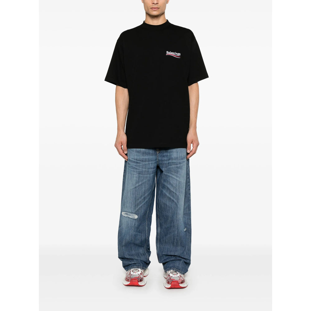 Balenciaga T-Shirts? Balenciaga Black T-Shirts & Vests - T-Shirts Men Premium Designer Cotton T-Shirt