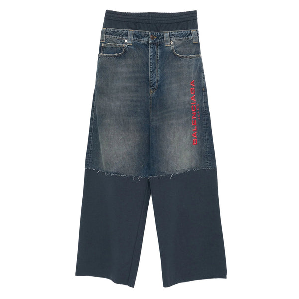 Balenciaga Pants- Balenciaga Blue Trousers - Track Pants Men Premium Designer Casual Trousers