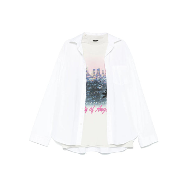 Balenciaga Tops? Balenciaga White Shirts Men Elegant Everyday Designer Top