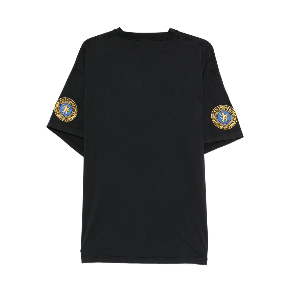 Balenciaga T-Shirts? Balenciaga Black T-Shirts & Vests - T-Shirts Men Premium Designer Cotton T-Shirt
