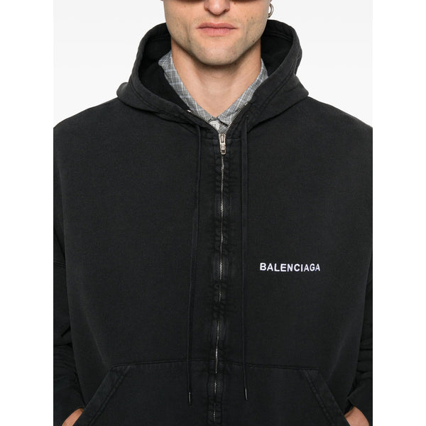 Balenciaga Hoodies- Balenciaga Black Sweaters & Knitwear - Hoodies Men Comfortable Luxury Streetwear Hoodie