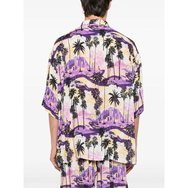 Balenciaga Tops? Balenciaga Purple Shirts Men Premium Designer Casual Top