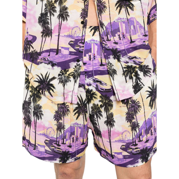 Balenciaga Shorts? Balenciaga Purple Shorts - Bermuda Shorts Men Everyday Lightweight Designer Shorts