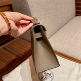  sleek handbag detail view showing craftsmanship