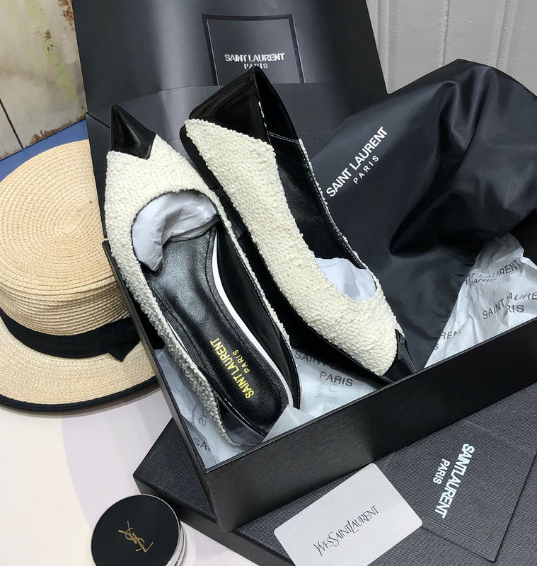Saint Laurent designer shoes full view