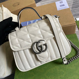 Back view of classic statement women's handbag – women's everyday handbag