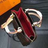 Front view of signature structured women's handbag – women's designer-style accessory