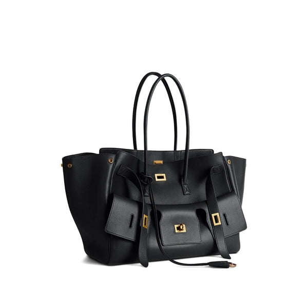 Balenciaga Bags? Balenciaga Black Shoulder Bags Women Luxury Designer Leather Handbag